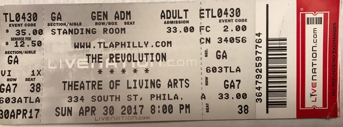 Revolution 4-30-17 Ticket